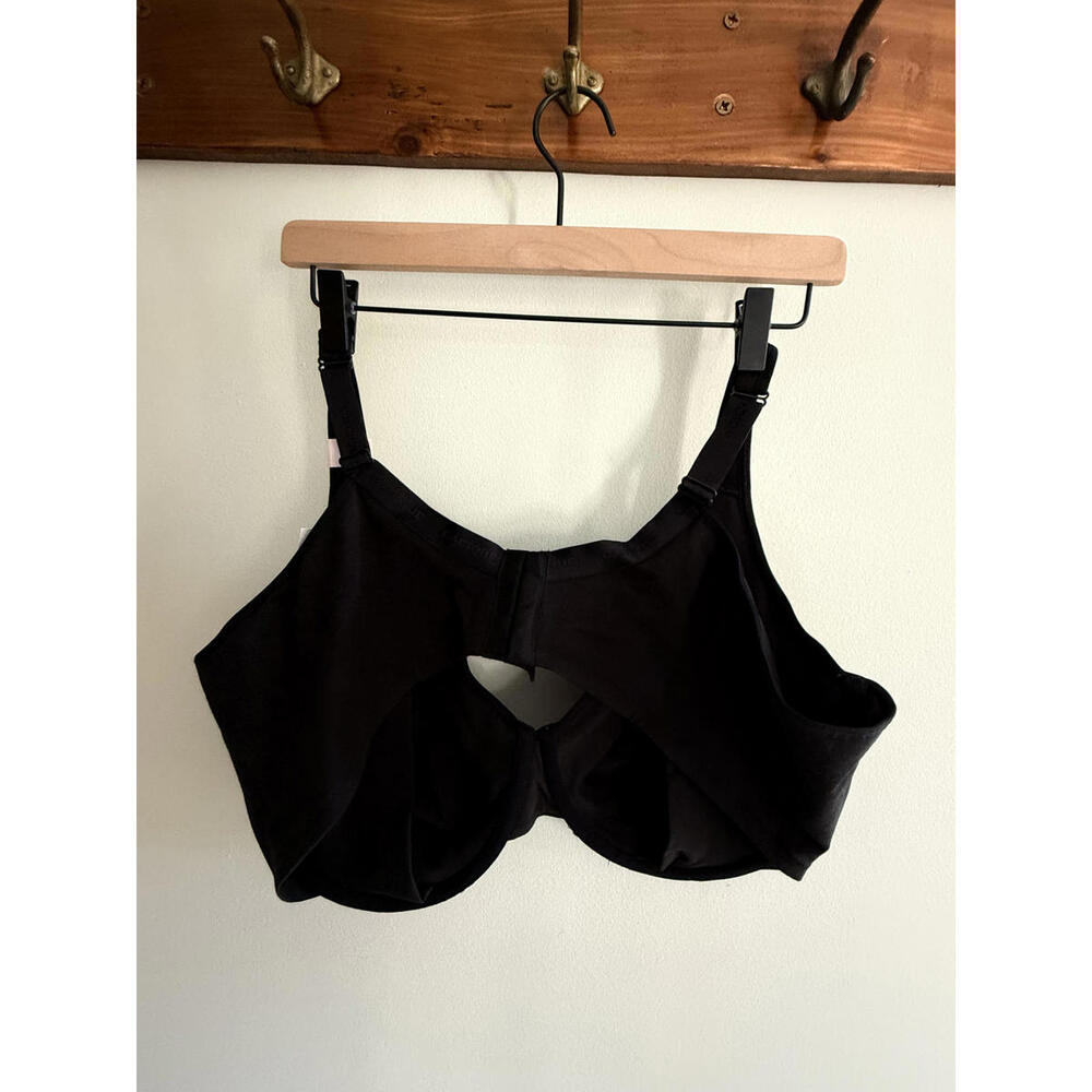 44D NWT CACIQUE Sexy Black Gold Details Underwire Bra